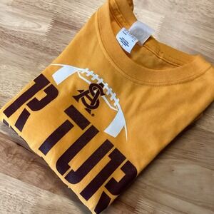 Men's New Agenda Arizona state Sun Devils‎ Football Short Sleeved Tee Large NWOT